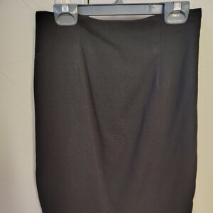 The New York Clothing Co. Black Pencil Skirt Knee Length Zip Women's Small